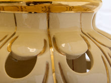 Load image into Gallery viewer, Scallop Glow White Ceramic Table Lamp with Tapered Shade