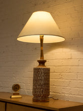 Load image into Gallery viewer, Vintage Mid Century Brown Lamp
