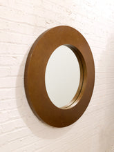 Load image into Gallery viewer, Large Gold Round Mirror