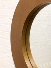 Load image into Gallery viewer, Large Gold Round Mirror