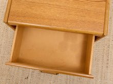 Load image into Gallery viewer, Boho Vintage Oak Nightstand