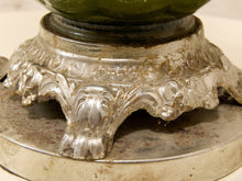 Load image into Gallery viewer, Green Vintage Lamp with Leopard Shade