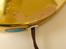 Load image into Gallery viewer, Brass Column Pair Table Lamp with Cream Shades