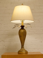 Load image into Gallery viewer, Brass Pineapple Table Lamp with Cream Shade