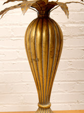 Load image into Gallery viewer, Brass Pineapple Table Lamp with Cream Shade