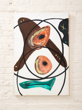 Load image into Gallery viewer, Orbit & Form Contemporary Abstract Painting with Organic Shapes and Graphic Black Lines