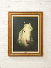 Load image into Gallery viewer, Horse Oil Painting Print on Canvas Framed Vintage