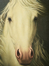 Load image into Gallery viewer, Horse Oil Painting Print on Canvas Framed Vintage