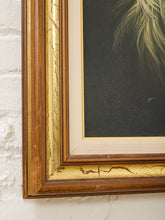 Load image into Gallery viewer, Horse Oil Painting Print on Canvas Framed Vintage