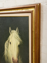 Load image into Gallery viewer, Horse Oil Painting Print on Canvas Framed Vintage