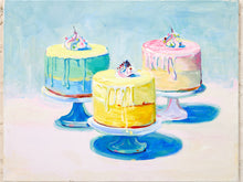 Load image into Gallery viewer, Pastel Cake Trio Painting