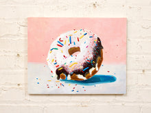 Load image into Gallery viewer, Sprinkled Donut Pop Art Painting
