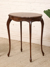 Load image into Gallery viewer, Petite Louis XV Style Side Table in Carved Walnut Table
