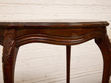Load image into Gallery viewer, Petite Louis XV Style Side Table in Carved Walnut Table