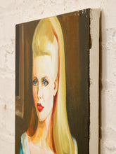 Load image into Gallery viewer, Woman in Blue Dress with White Lining Original Painting