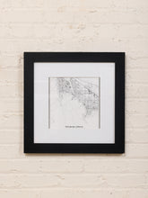 Load image into Gallery viewer, Palm Springs Street Map Framed Minimal City Map Print in Black and White