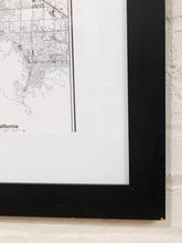 Load image into Gallery viewer, Palm Springs Street Map Framed Minimal City Map Print in Black and White