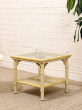 Load image into Gallery viewer, Bamboo Side Table in Yellow