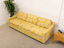 Load image into Gallery viewer, Yellow Floral Sofa as found