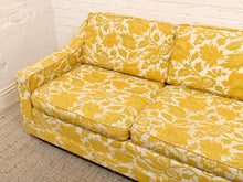 Load image into Gallery viewer, Yellow Floral Sofa as found