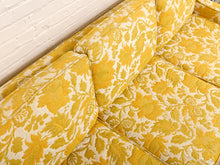 Load image into Gallery viewer, Yellow Floral Sofa as found