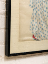 Load image into Gallery viewer, JAPANESE MEIJI PERIOD (1868–1912) "GEISHA WITH UMBRELLA" GOUACHE OIL ON SILK, FRAMED