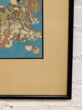 Load image into Gallery viewer, Original 19th-Century Japanese Ukiyo-e Woodblock Print Titled "Kneeling Geisha" (or Bijin by the Coast), Created by the Prolific Edo-Period Master Utagawa Kunisada (also known as Toyokuni III, 1786–1865)#1