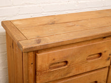 Load image into Gallery viewer, Pine Rustic Primitive 6 Drawer Dresser