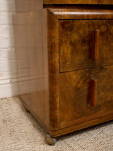 Load image into Gallery viewer, 1930’s Art Deco Burr Walnut Compactum Wardrobe