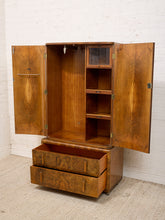 Load image into Gallery viewer, 1930’s Art Deco Burr Walnut Compactum Wardrobe
