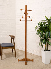 Load image into Gallery viewer, Vintage Danish Teak Coat Rack