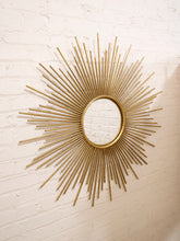 Load image into Gallery viewer, Gold Sunburst Mirror