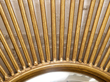 Load image into Gallery viewer, Gold Sunburst Mirror