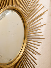 Load image into Gallery viewer, Gold Sunburst Mirror