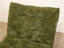 Load image into Gallery viewer, Green Corduroy Chrome Chair