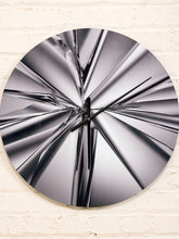 Load image into Gallery viewer, Contemporary Clock, Abstract, Art, Folded Illusion