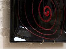 Load image into Gallery viewer, Black Vintage Tray Hangs on Wall as Art