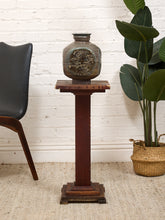 Load image into Gallery viewer, Primitive Vintage Pedestal