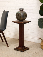 Load image into Gallery viewer, Primitive Vintage Pedestal