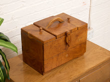 Load image into Gallery viewer, Vintage Myrtlewood Sewing Box