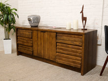 Load image into Gallery viewer, Oak Vintage Dresser with Doors