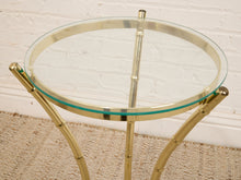 Load image into Gallery viewer, Tall Brass Bamboo Regency Table