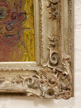 Load image into Gallery viewer, Rose Study by Spencer Collins Textured Abstract Floral Painting in Ornate Silver Frame