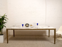 Load image into Gallery viewer, Rustic Marble Dining Table as Found