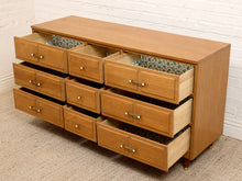 Load image into Gallery viewer, 9 Drawer Elmwood Dresser