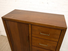 Load image into Gallery viewer, Walnut Highboy Dresser with Door