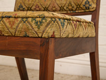 Load image into Gallery viewer, Set of 6 Vintage Chairs with Jacquard Fabric