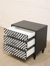 Load image into Gallery viewer, Black and White Nightstand