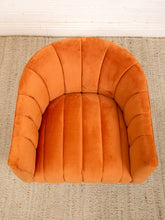 Load image into Gallery viewer, Burnt Orange Swivel Chair