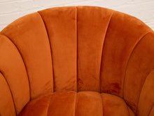 Load image into Gallery viewer, Burnt Orange Swivel Chair